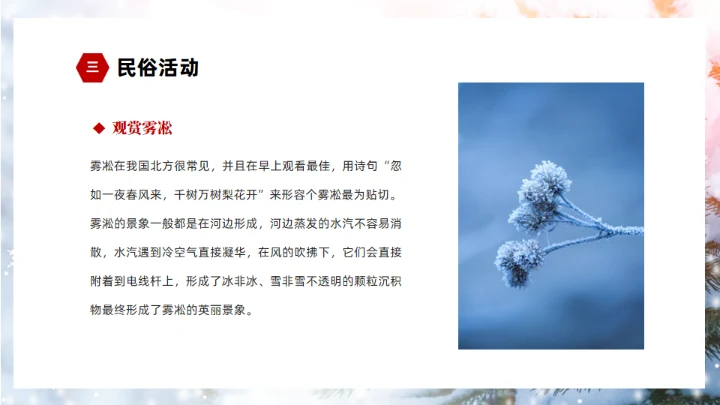 冬季雪景大雪节气通用PPT模板