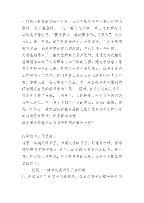 指导教师工作总结范文.docx