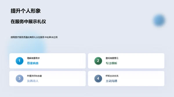 商务礼仪在病患关怀中的应用
