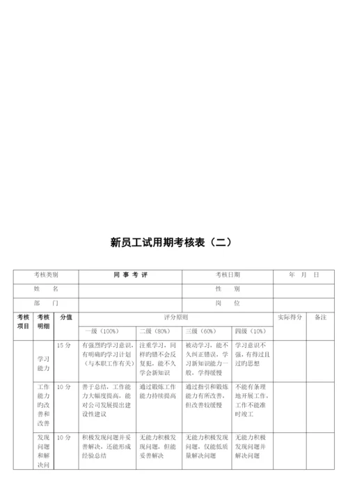 新员工试用期考核表(样本).docx