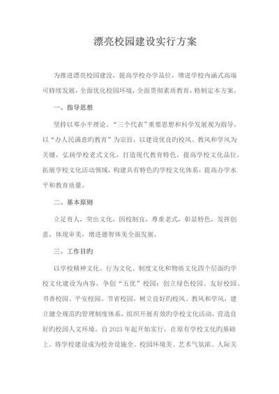 美丽校园建设实施方案.docx