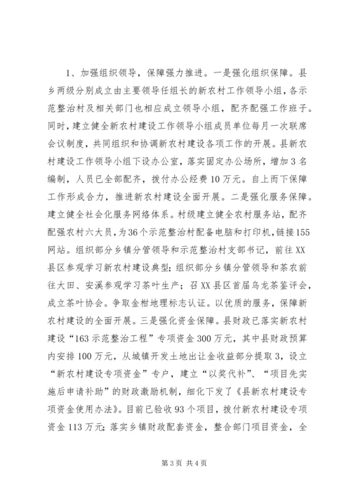 县新农村建设工作情况汇报 (10).docx