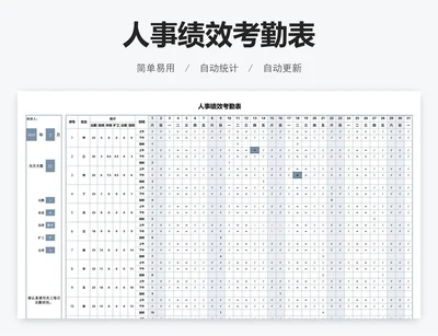 人事绩效考勤表