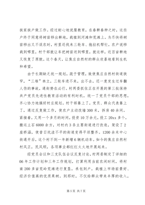 新农村建设妇女农村党支部书记先进事迹材料 (3).docx