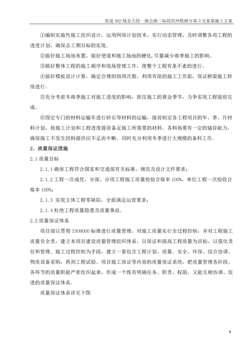 滨州铁路分离立交系梁施工方案.docx