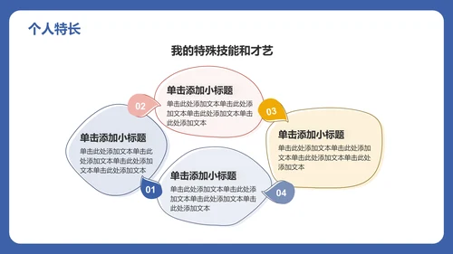 蓝色插画风中小学生班委竞选——自我介绍PPT模板