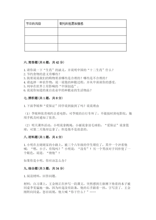 部编版四年级下册道德与法治期末测试卷精品（名校卷）.docx