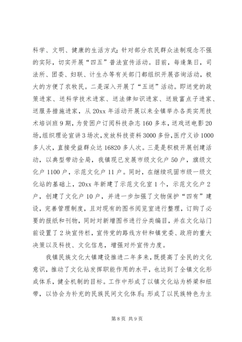 乡镇文化站典型材料.docx