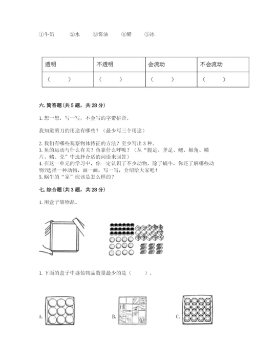 教科版小学科学一年级下册期末测试卷带答案ab卷.docx
