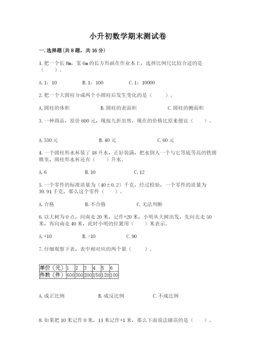 小升初数学期末测试卷（word）.docx