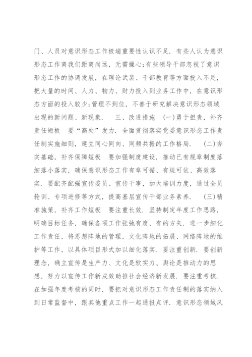 意识形态领域风险隐患排查情况报告9篇.docx