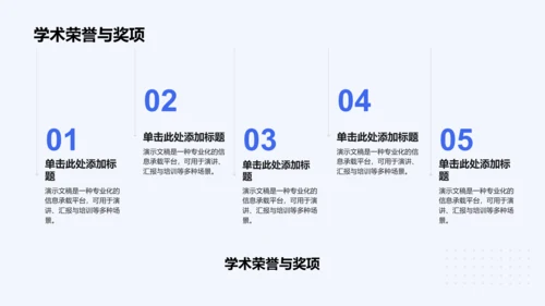 蓝色商务风国家励志奖学金个人答辩PPT
