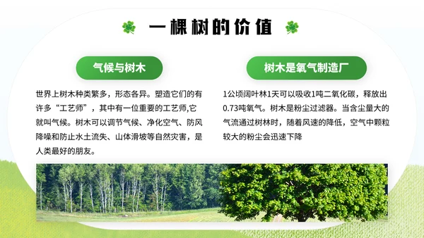中国植树节通用PPT模板
