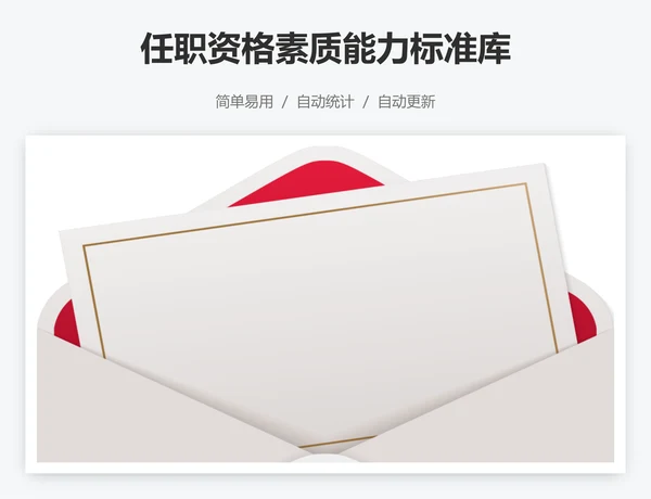 任职资格素质能力标准库