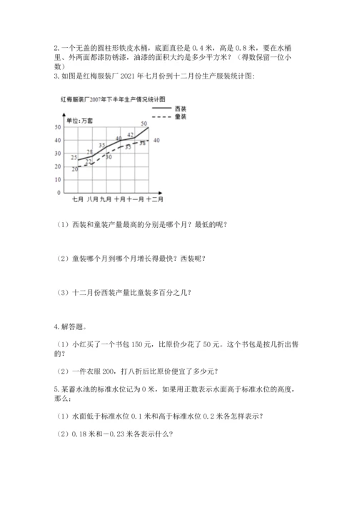六年级下册数学《期末测试卷》（达标题）.docx