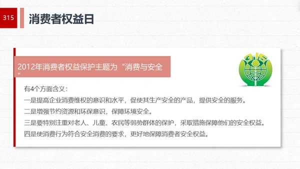 “315消费者权益日”知识讲座教育课件