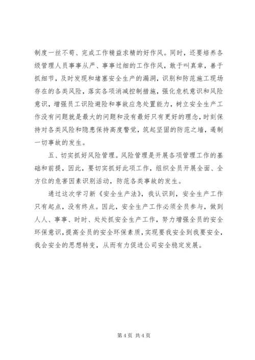 学习新安全法心得体会 (6).docx