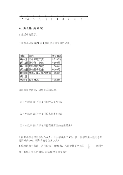 青岛版数学小升初模拟试卷含完整答案【易错题】.docx