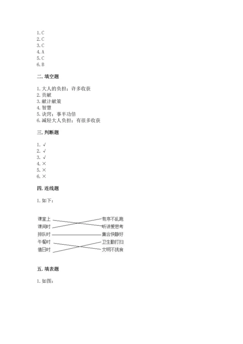 部编版小学四年级上册道德与法治期中测试卷含完整答案【夺冠】.docx