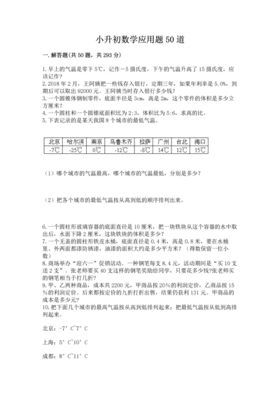 小升初数学应用题50道ab卷.docx