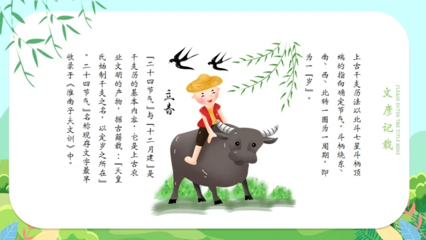 立春二十四节气通用PPT模版