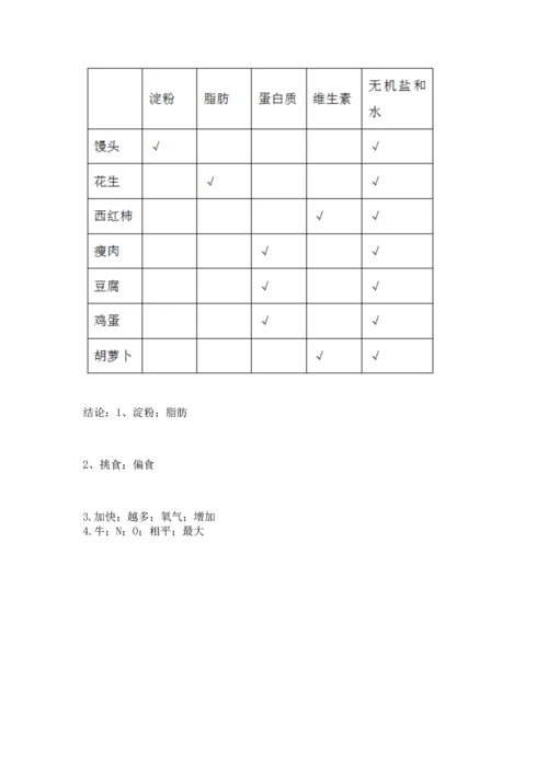 教科版科学四年级上册期末测试卷精品【模拟题】.docx