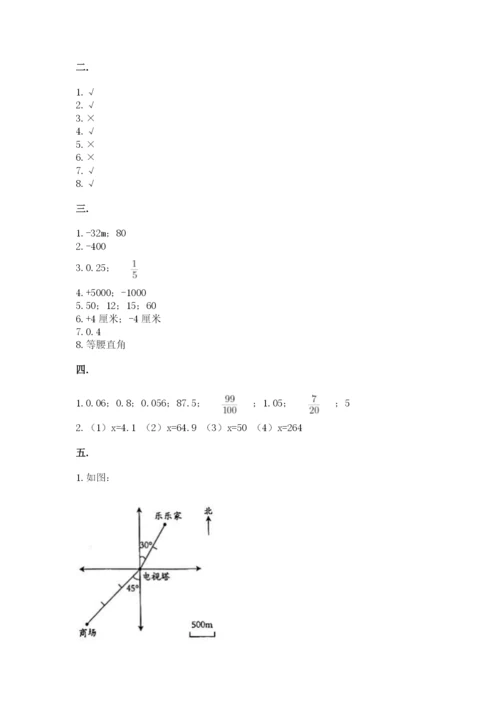 小升初数学综合练习试题及答案（全国通用）.docx