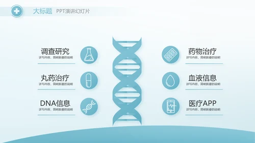 蓝色医疗护士进修总结汇报动态PPT