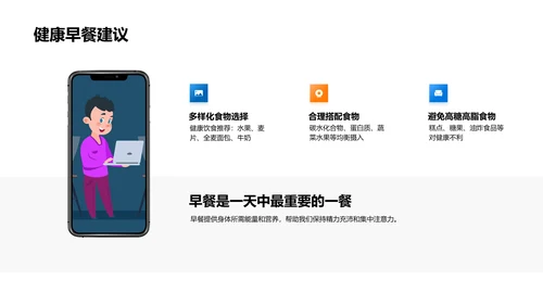 健康饮食的实践PPT模板
