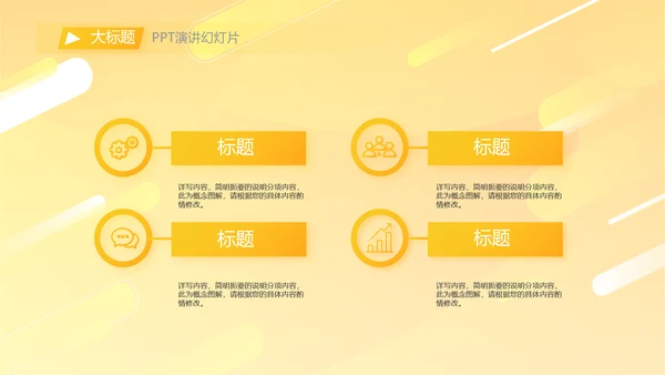 橙色大气外卖述职报告动态PPT模板