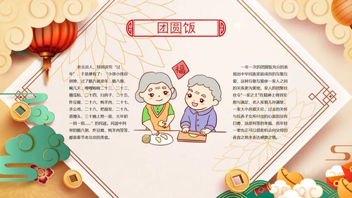 新年春节习俗民俗传统文化PPT模板