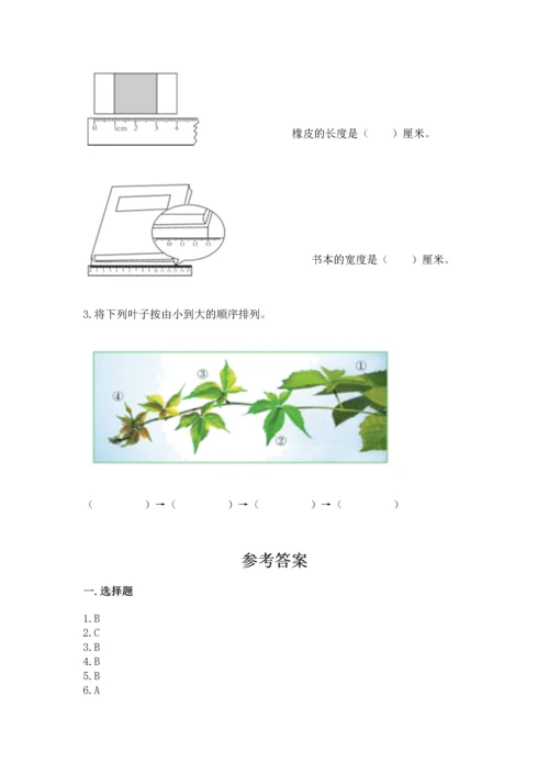 教科版小学一年级上册科学期末测试卷（基础题）.docx