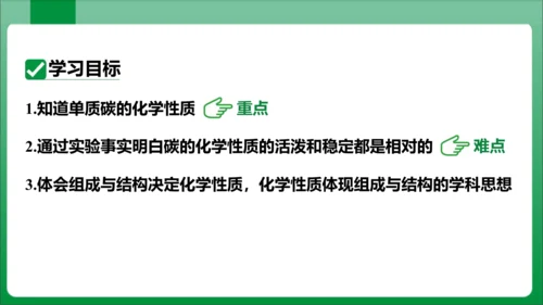 课题1 金刚石、石墨和C60课时2单质碳的化学性质 课件(共29张PPT内嵌视频)