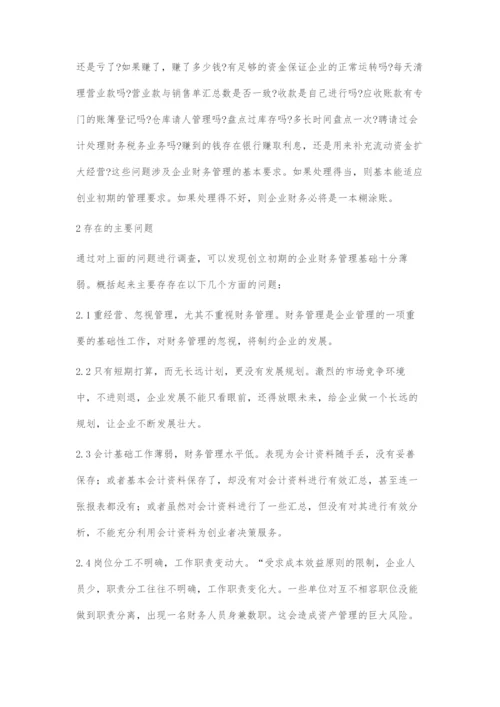 创业初期财务管理存在的问题与对策.docx