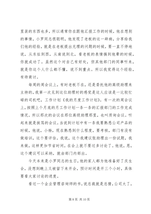 我的月度工作计划.docx