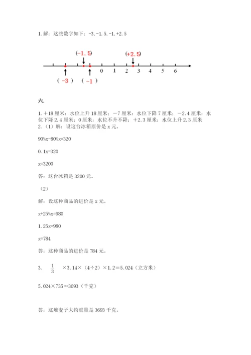 四川省【小升初】2023年小升初数学试卷含答案（综合题）.docx