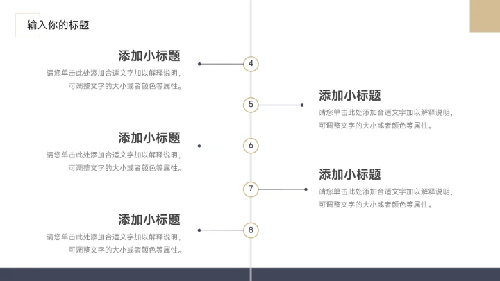蓝金极简图文杂志岗位竞聘简历PPT模板