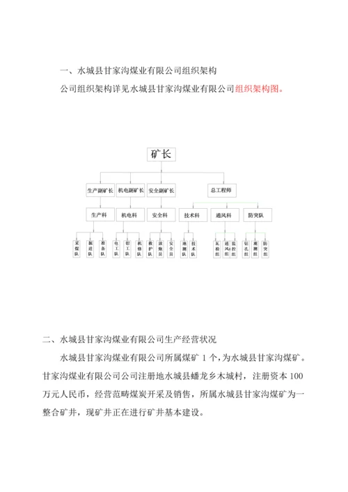 甘家沟瓦斯防治能力评估具体申请报告.docx