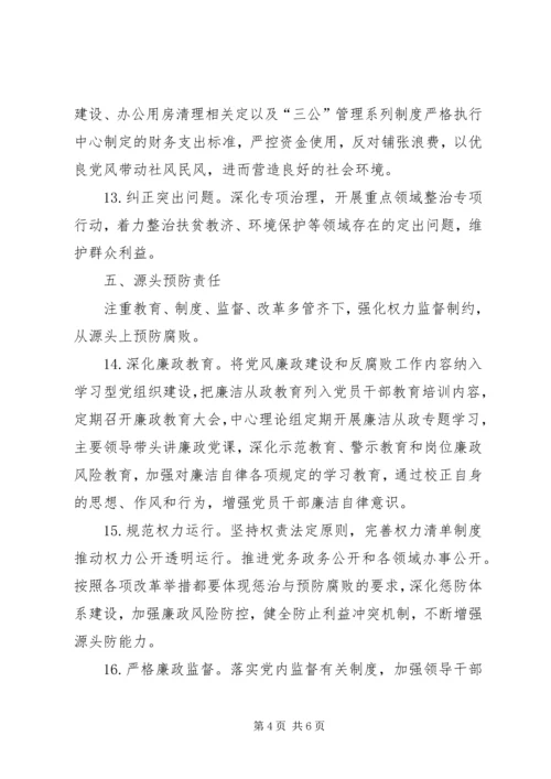 履行党风廉政建设主体责任清单.docx