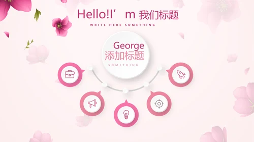 粉色唯美美容护肤宣传动态PPT
