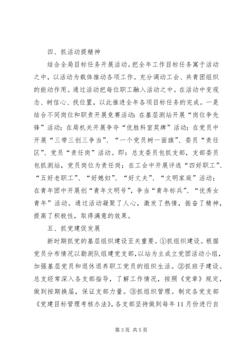 标杆支部市水文局党总支先进经验材料.docx
