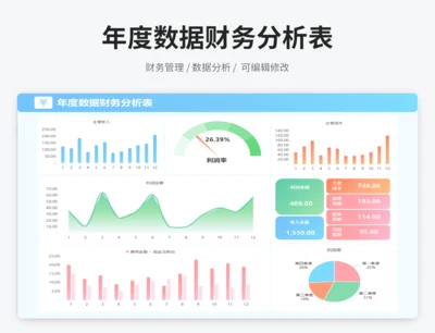 年度数据财务分析表
