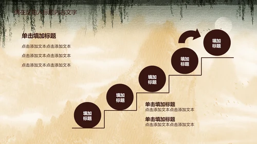 创意中国风孔雀ppt动态模板