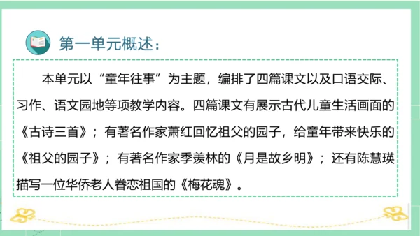 统编版五年级语文下册同步高效课堂系列第一单元（复习课件）