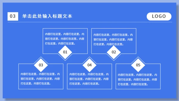 蓝色运营市场分析通用PPT模板