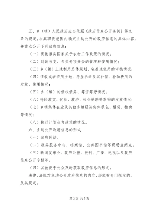 乡镇政府信息主动公开制度.docx