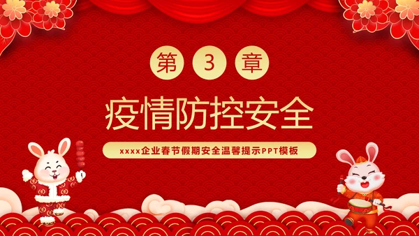 兔年春节企业安全生产培训PPT模板