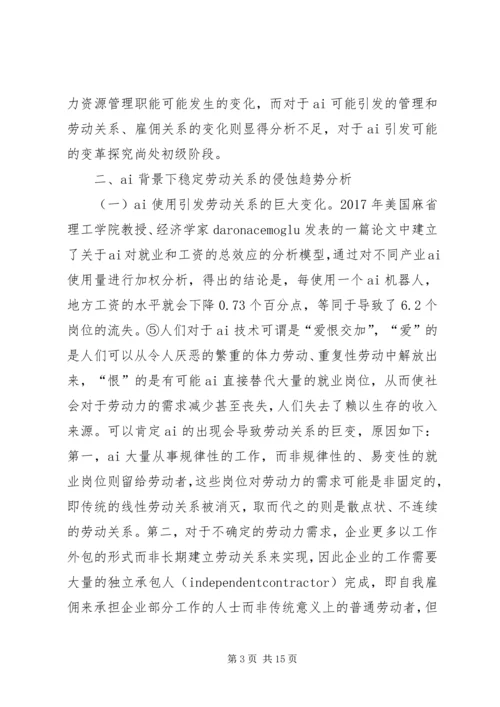 人力资源雇佣关系重构及社会影响.docx