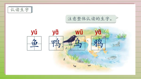 【课堂无忧】汉语拼音-9. y w 任务型教学（第2课时）（课件）