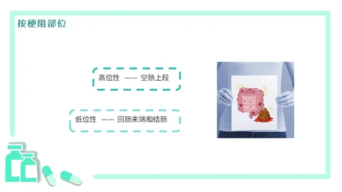 绿色简约医疗肠梗阻疑难病例讨论清新插画风内容型PPT